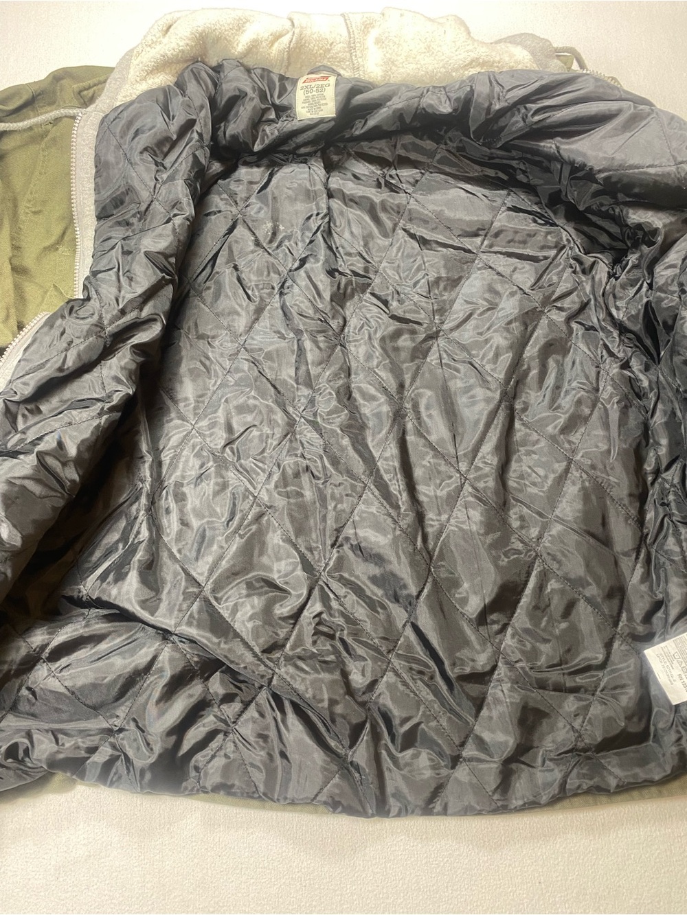 Dickies Olive Green Field Jacket with Gray Hood. See description. - Picture 5 of 11